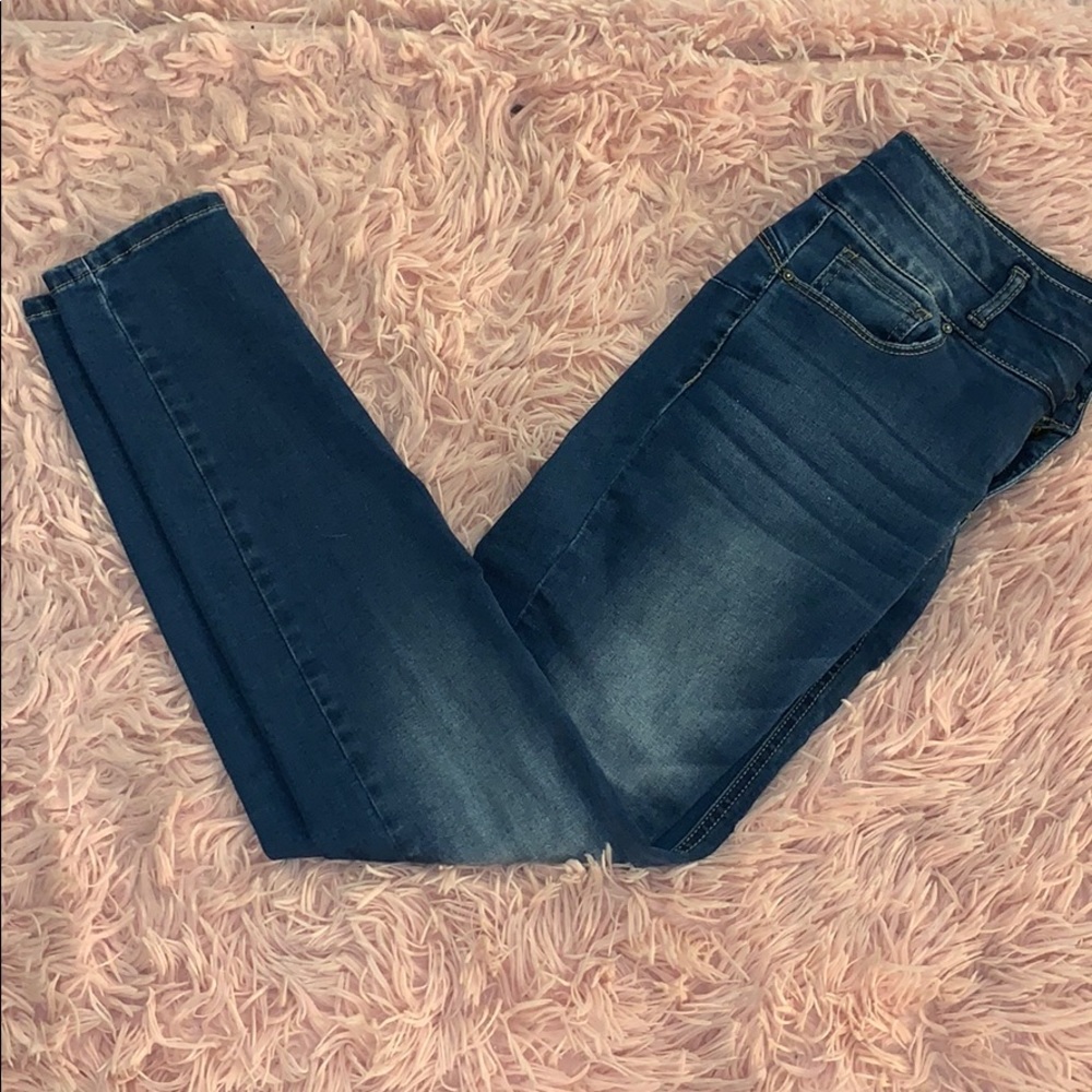 High rise skinny jeans